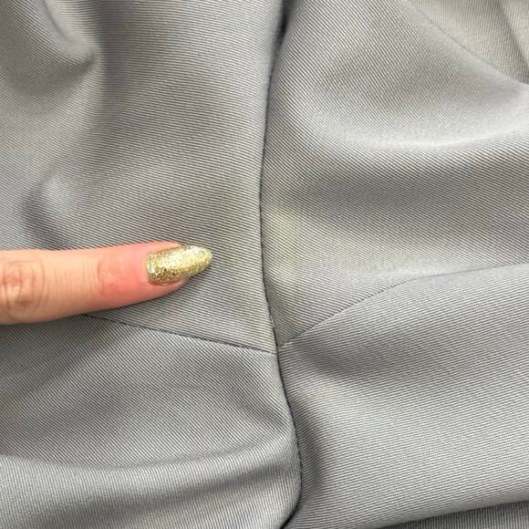 Vintage 70s Light Gray Le Painty High Waisted Tapered Pleated Pants size 24 - Picture 3 of 8